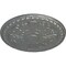 Ekena Millwork Raymond Ceiling Medallion (Fits Canopies up to 5 3/8"), Hand-Painted Silver, 18"OD x 1 1/4"P CM18RA2SLS - alternate 3